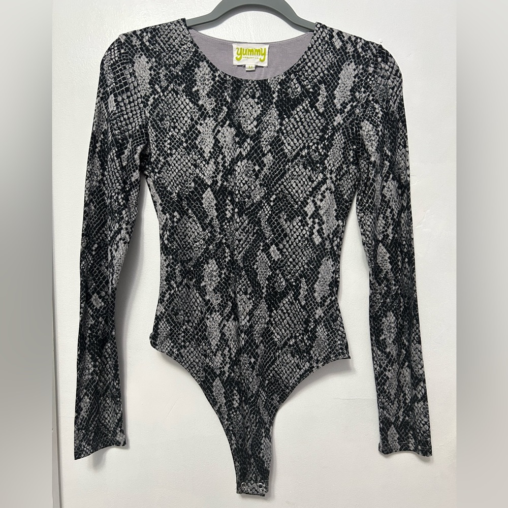 Snakeskin Print Bodysuit